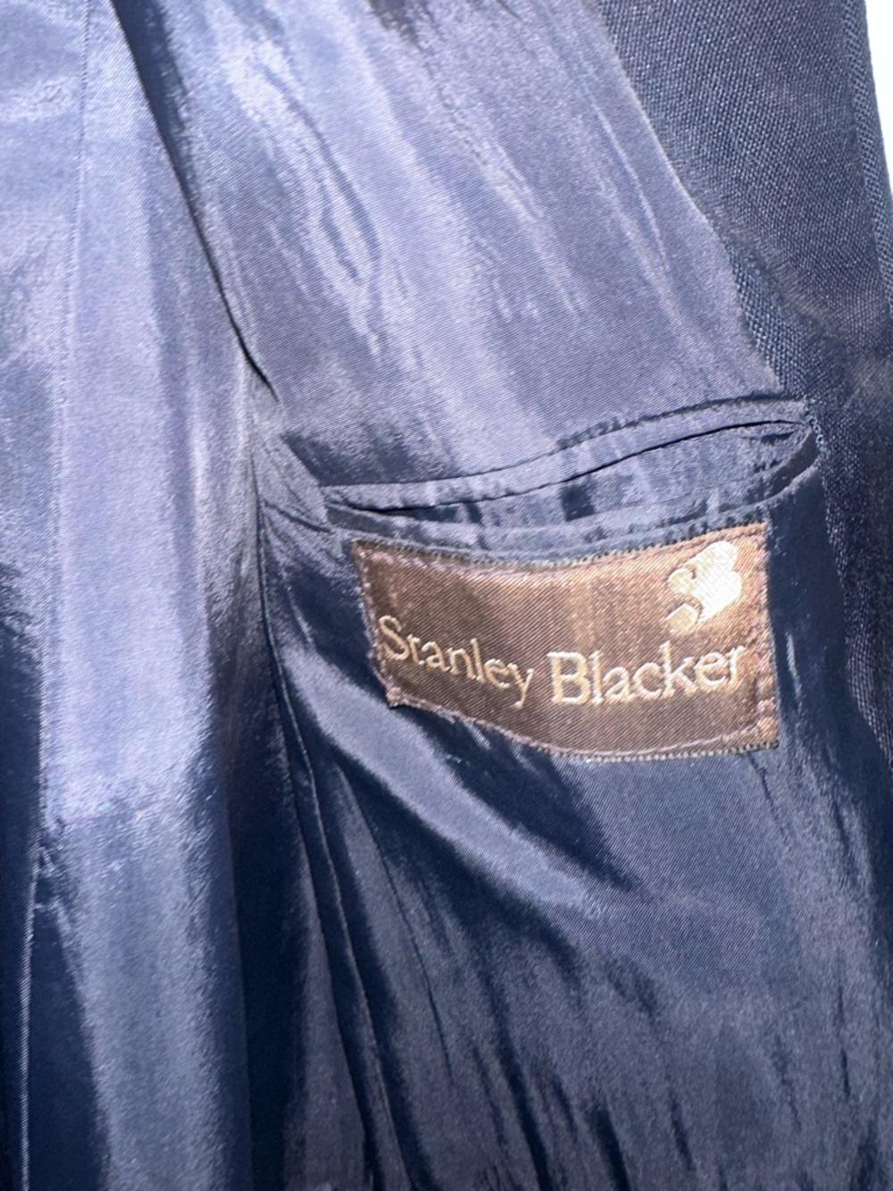 Vintage Stanley Blacker Navy Blazer with Gold Buttons - Picture 2 of 2